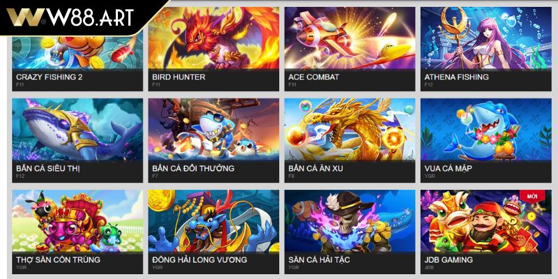 Khái niệm bắn cá đổi thưởng W88