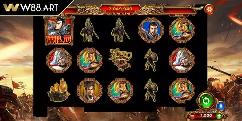 Quy tắc trả thưởng Tam Quốc Tranh Hùng W88