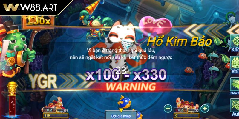 Bắn bi vào thành tường Tỷ Phú Đại Dương W88